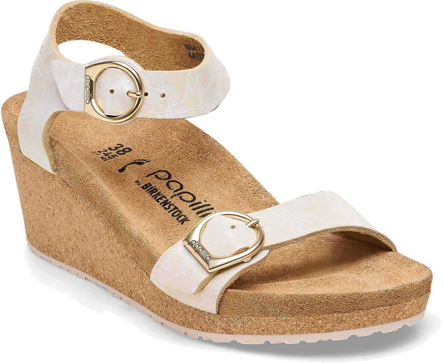 Birkenstock Soley Metallic Sliver